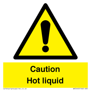 Caution Hot liquid